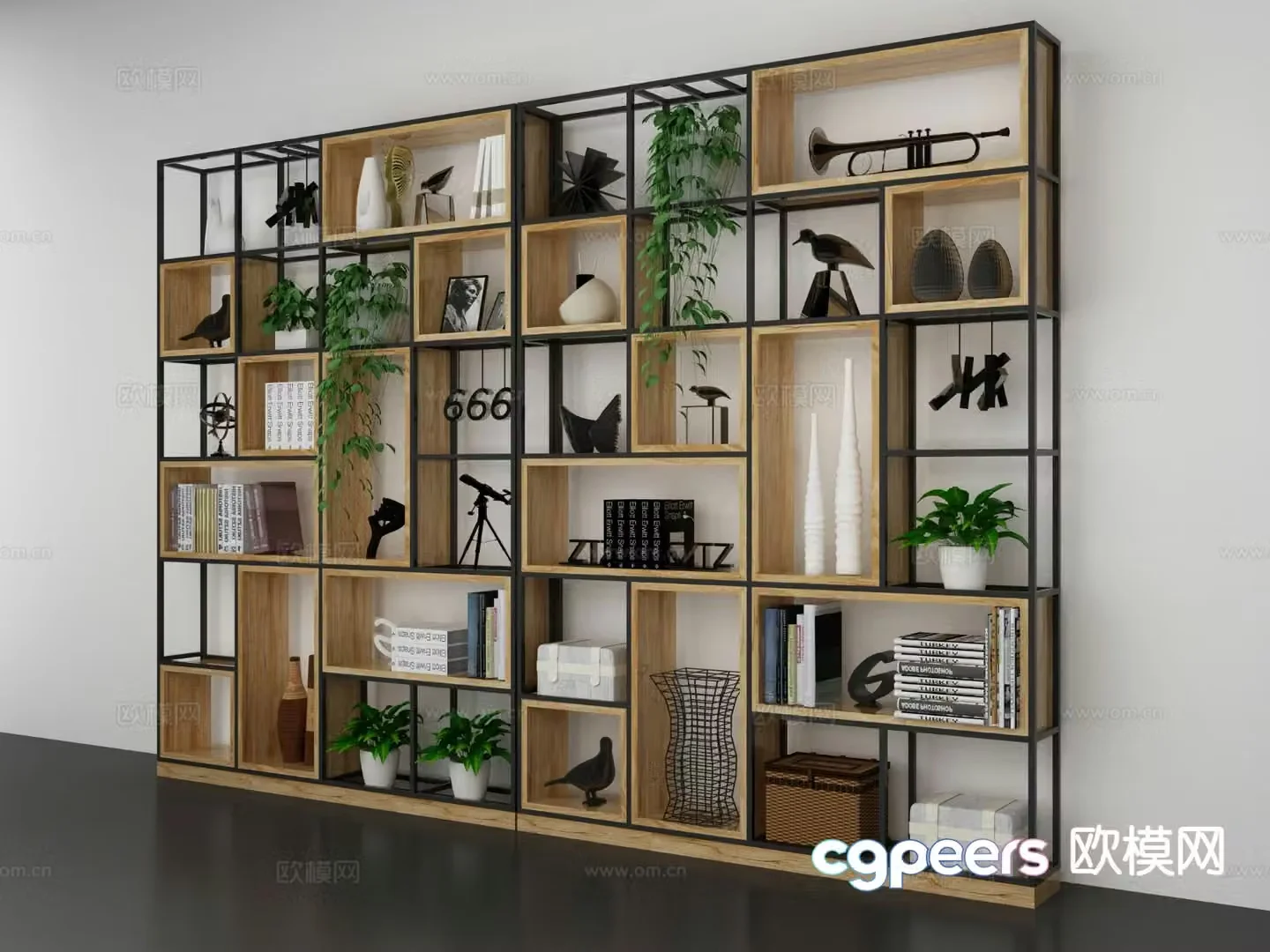 Nordic decorative cabinet 3d model