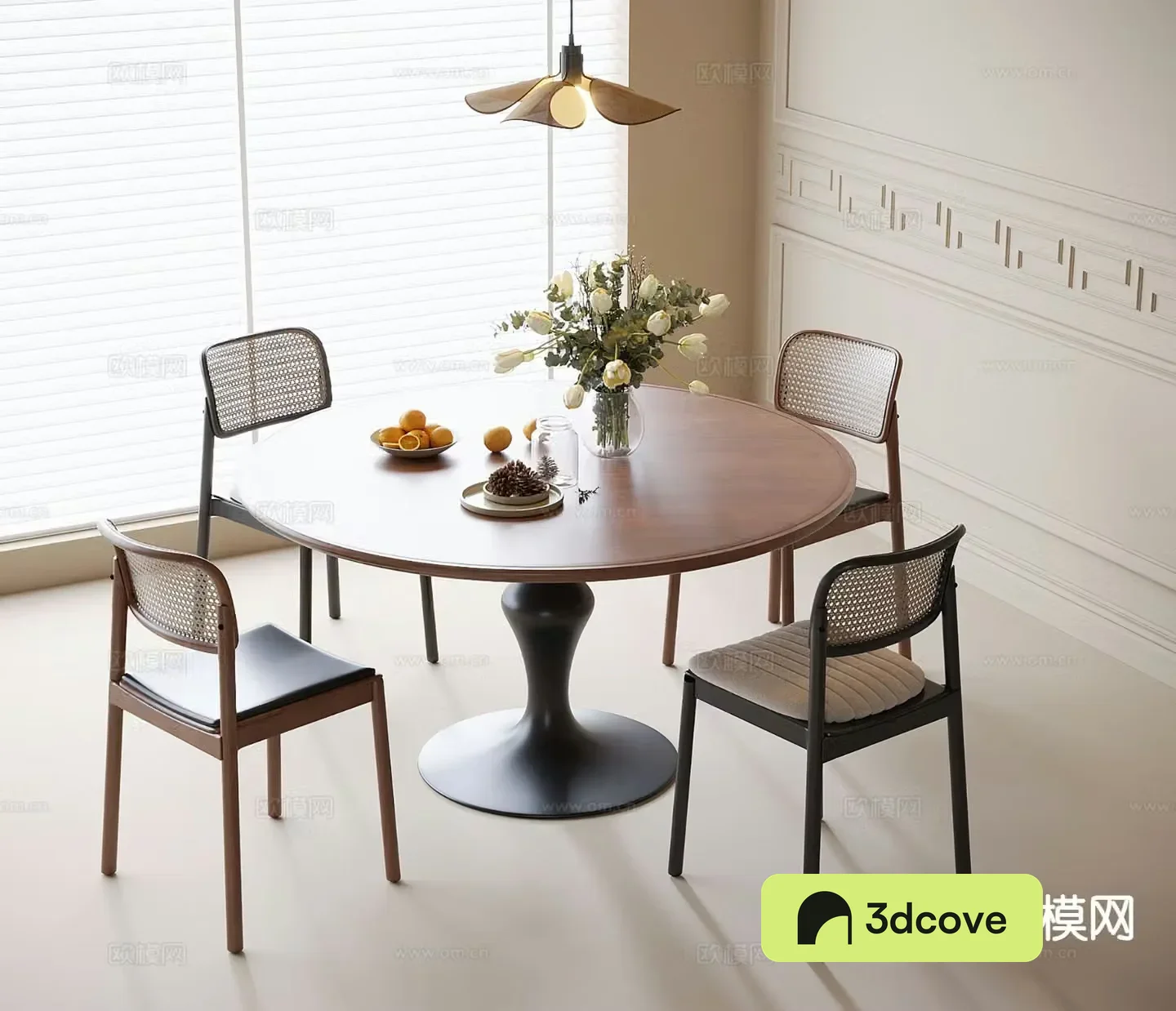 Medieval style dining table and chairs