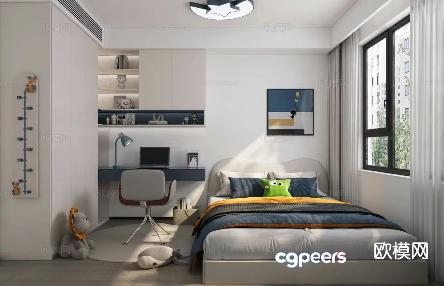 Modern children’s room boy’s room kid’s room 3d model