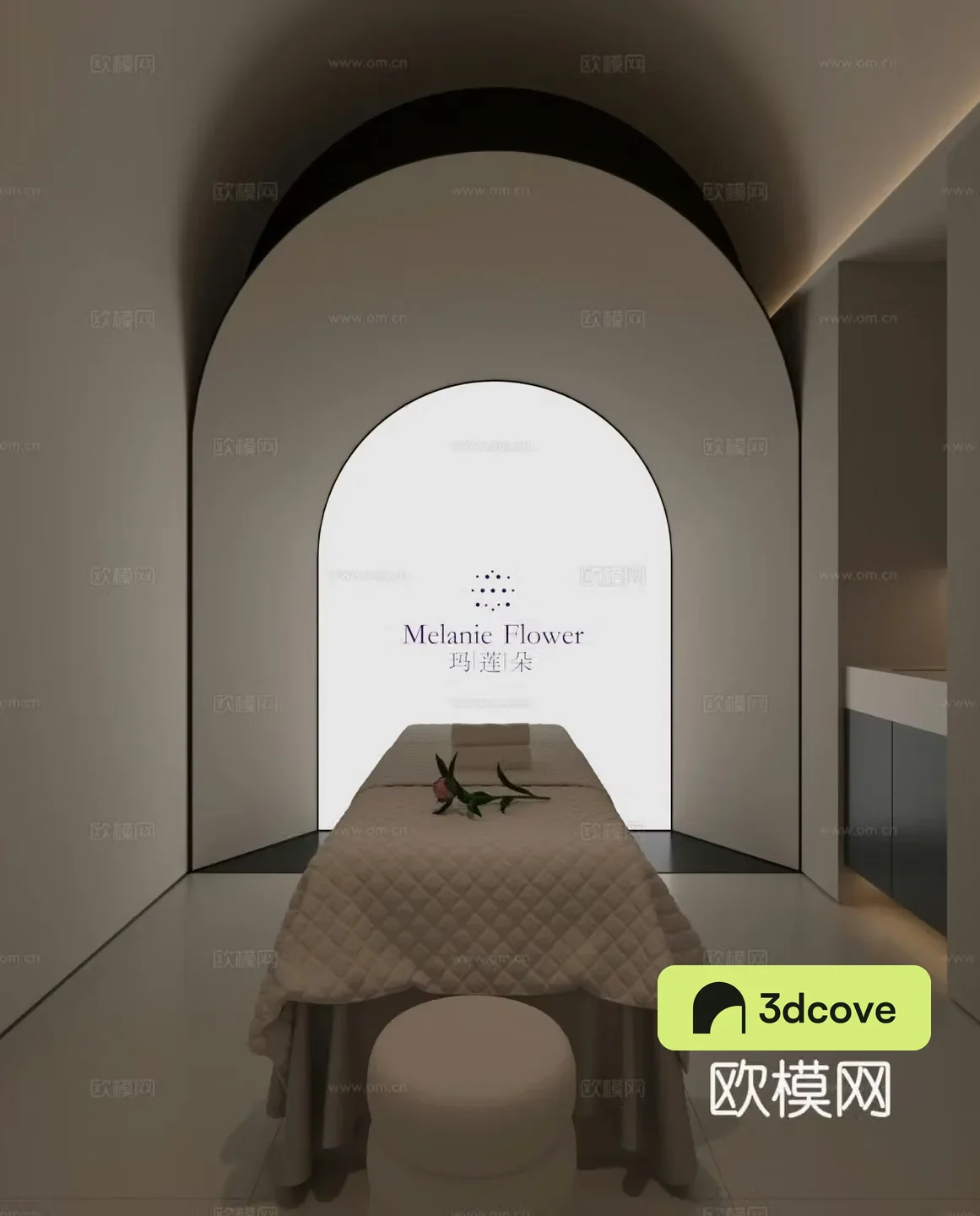 Cream style spa bath center