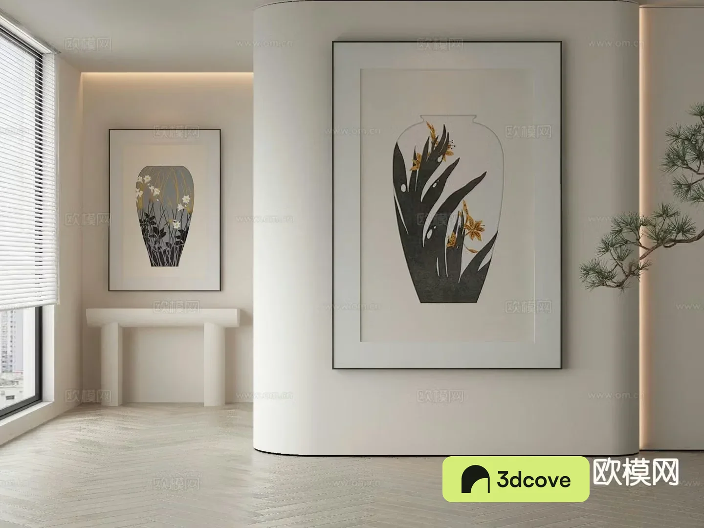 New Chinese style art painting vase painting decorative painting