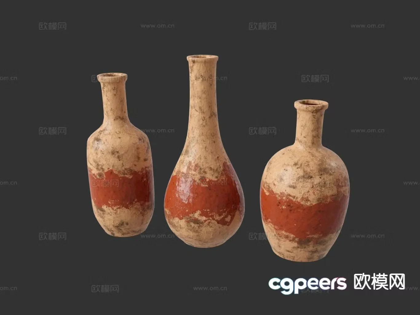wabi-sabi vase ceramic pottery pot vessel 3d model