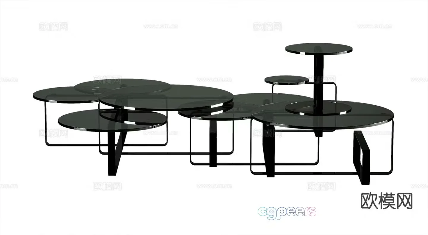Modern coffee table 3d model