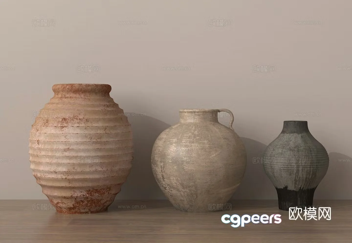 wabi-sabi pottery pottery pottery 3d model
