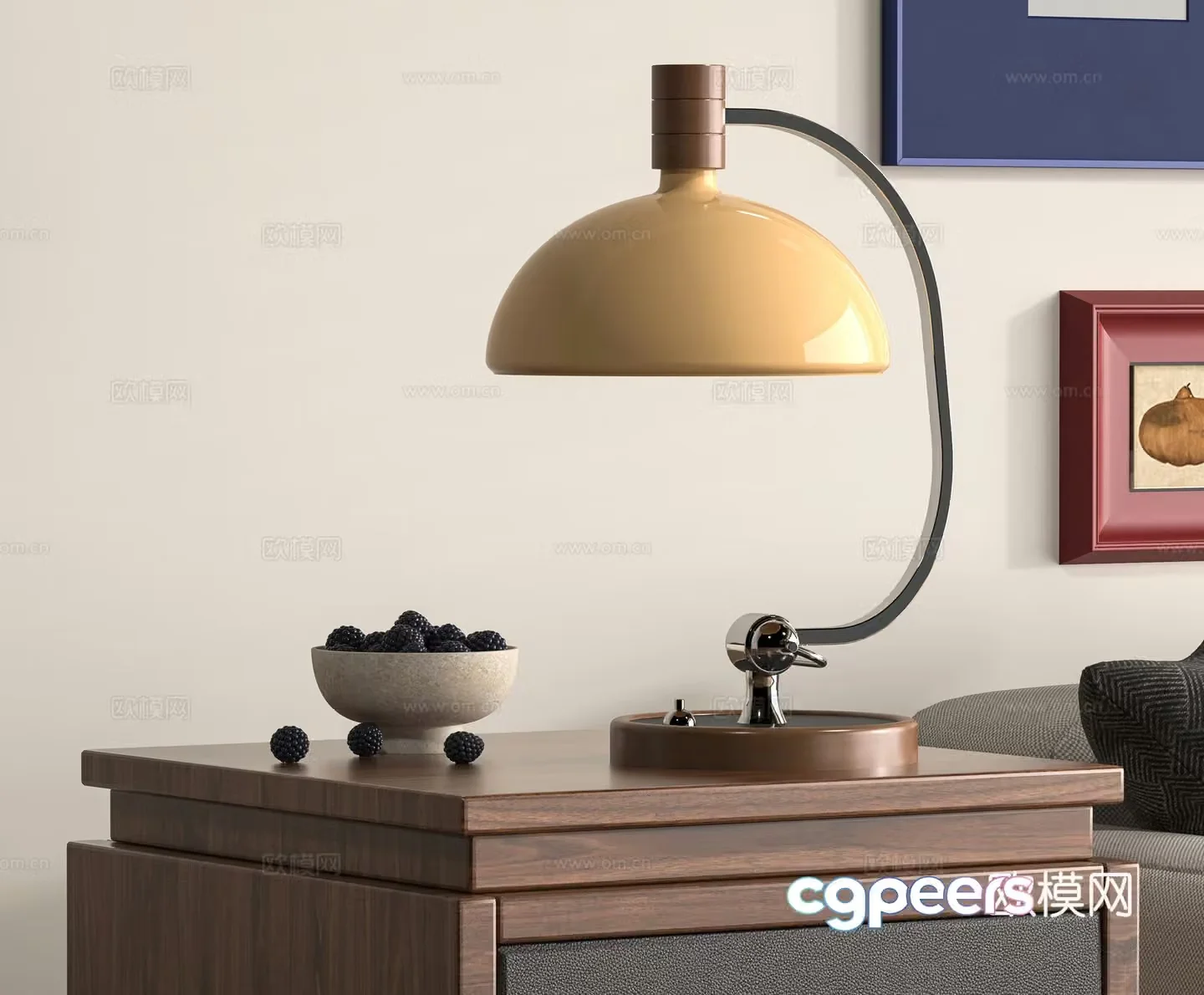 Modern desk lamp 3d model
