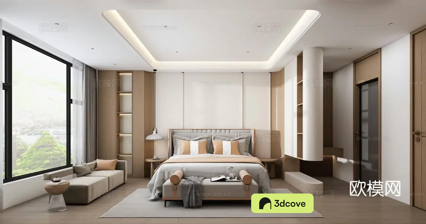 Modern light luxury bedroom