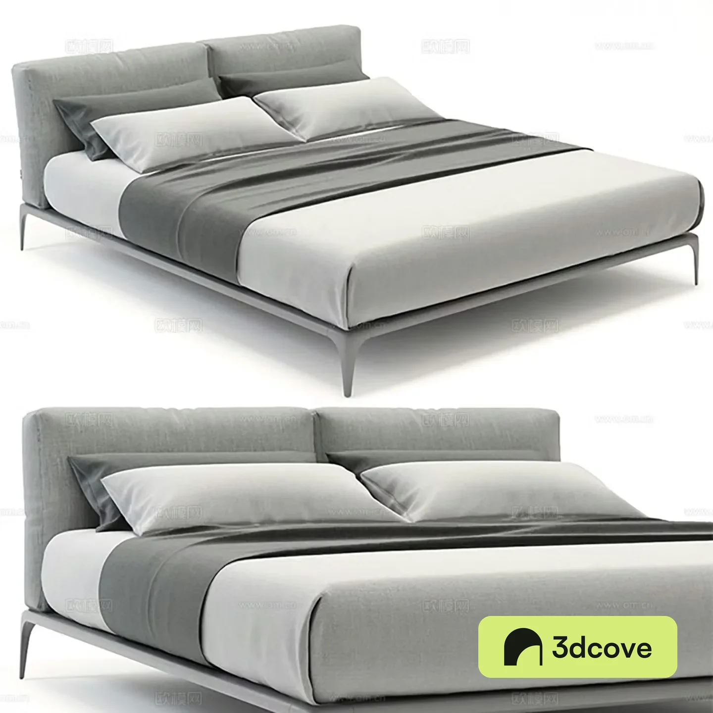 Modern double bed