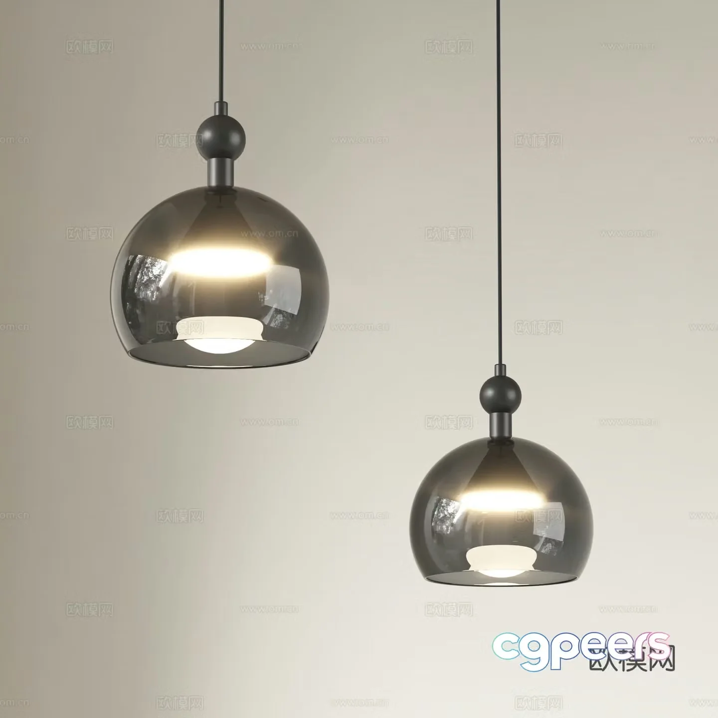 Modern chandelier restaurant chandelier bar small chandelier 3d model