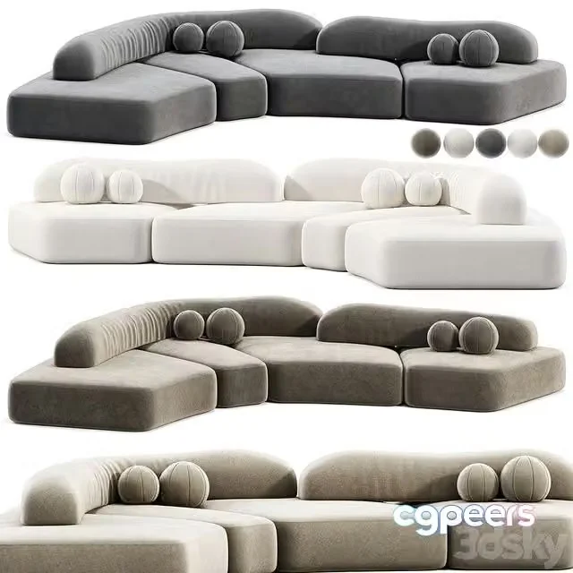 3ds Max Free – On The Rocks Sofa
