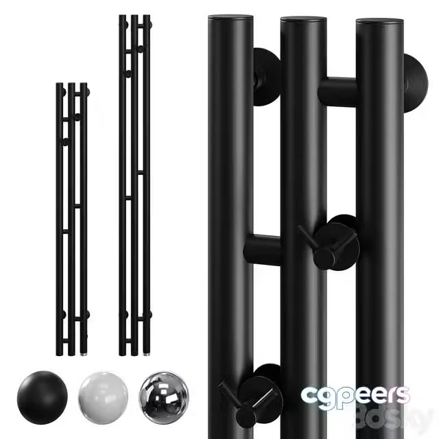 3ds Max Free – Electric towel warmer Sunerzha Tertiya 3.0 120 150