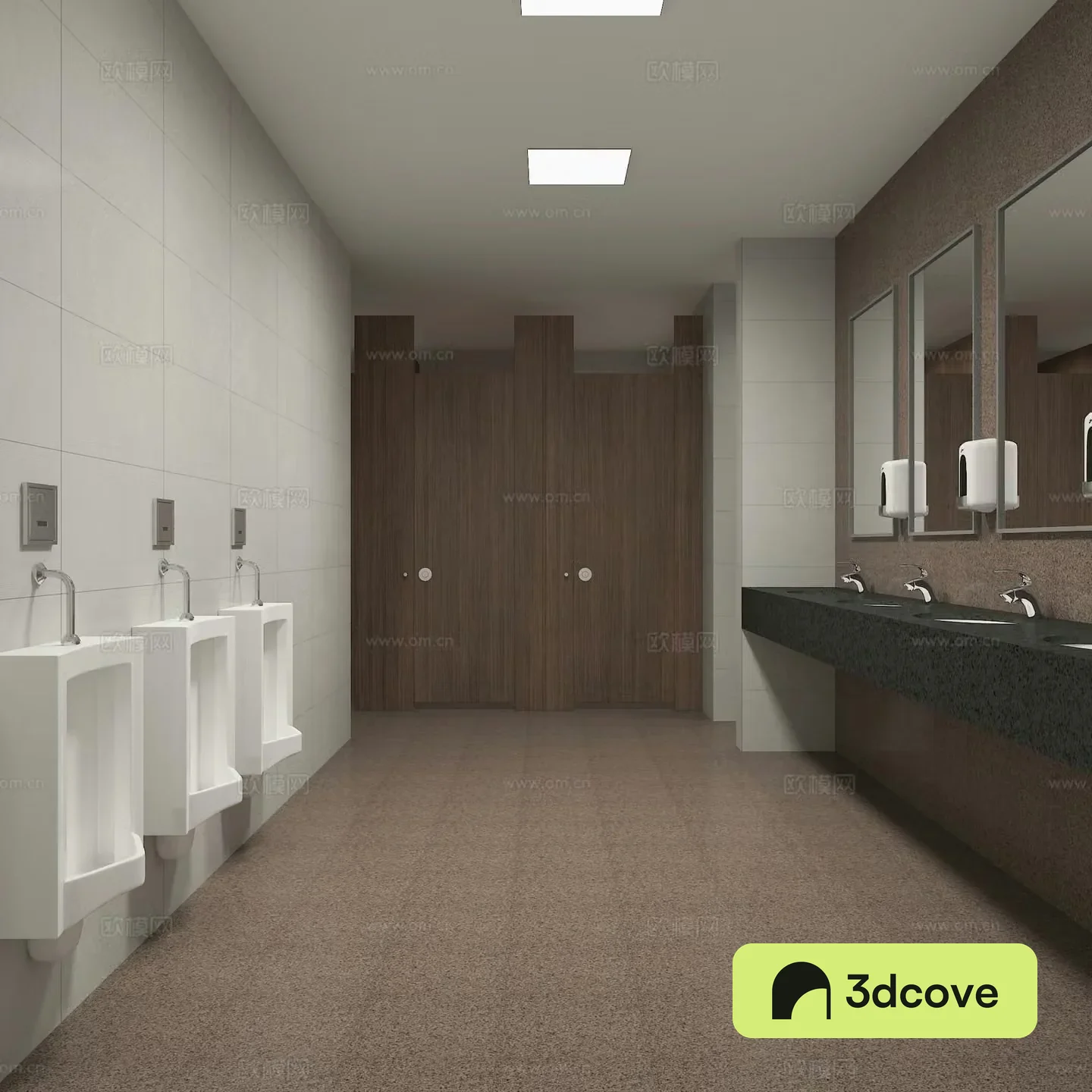 Modern public bathroom
