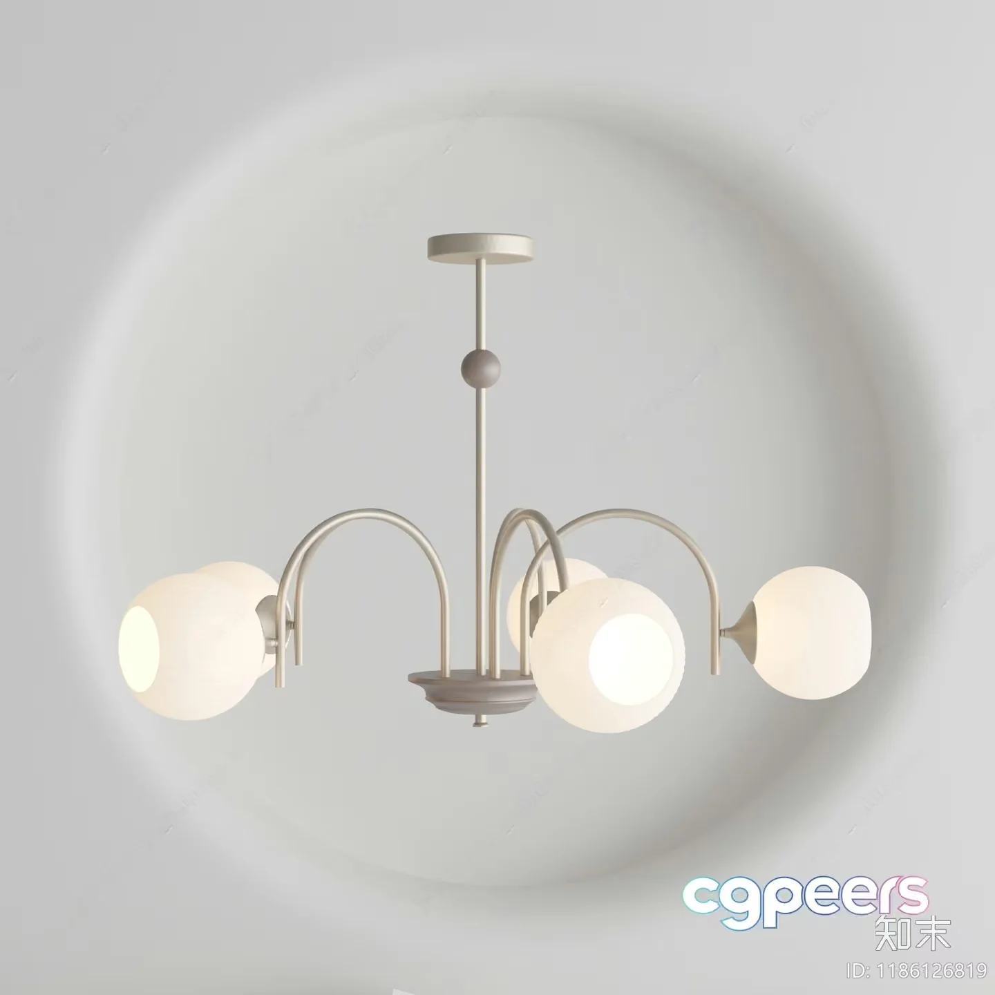 Gold Light Fixture 3D Model – 23122 – VRAY Render