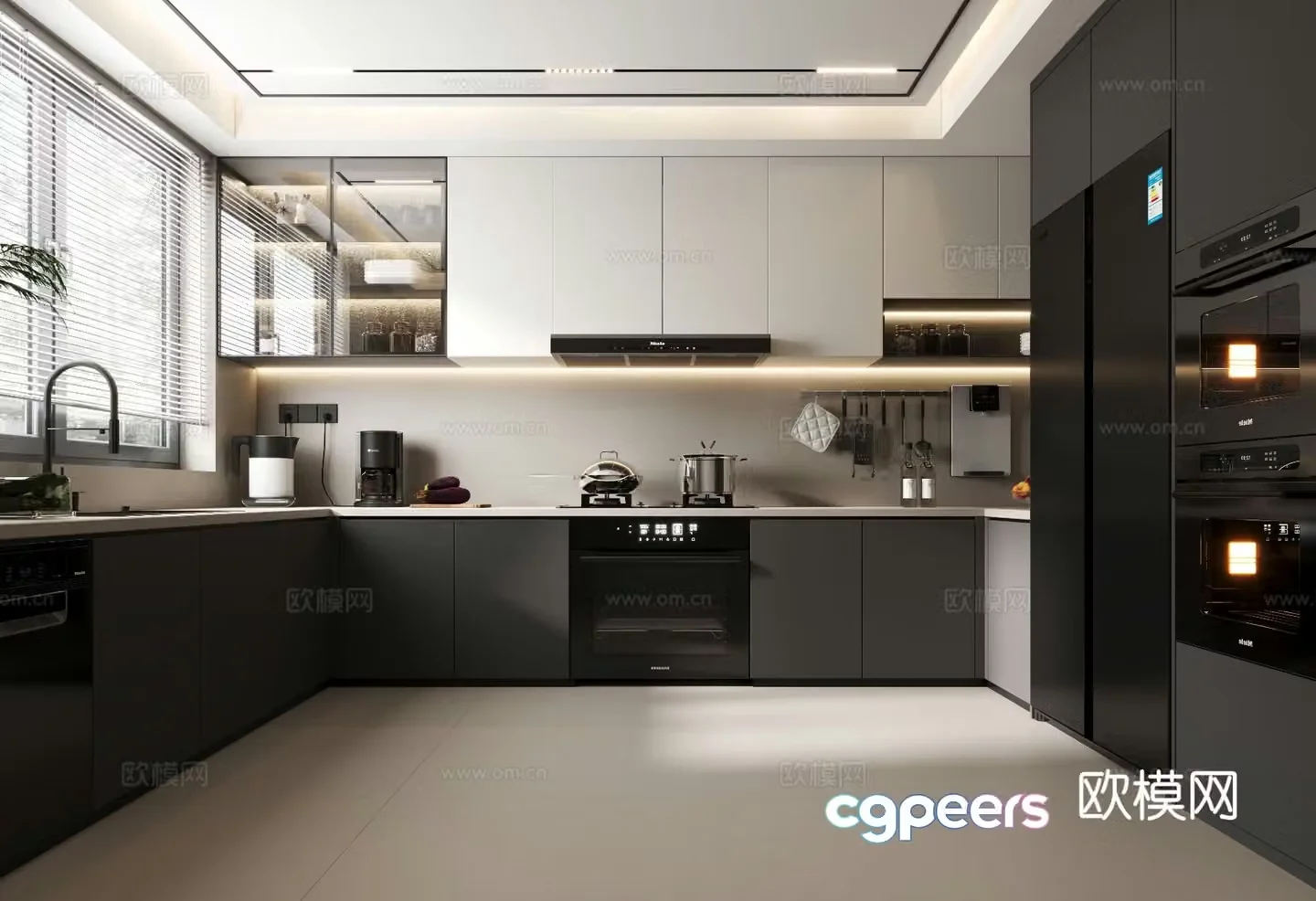 Modern kitchen 3d model