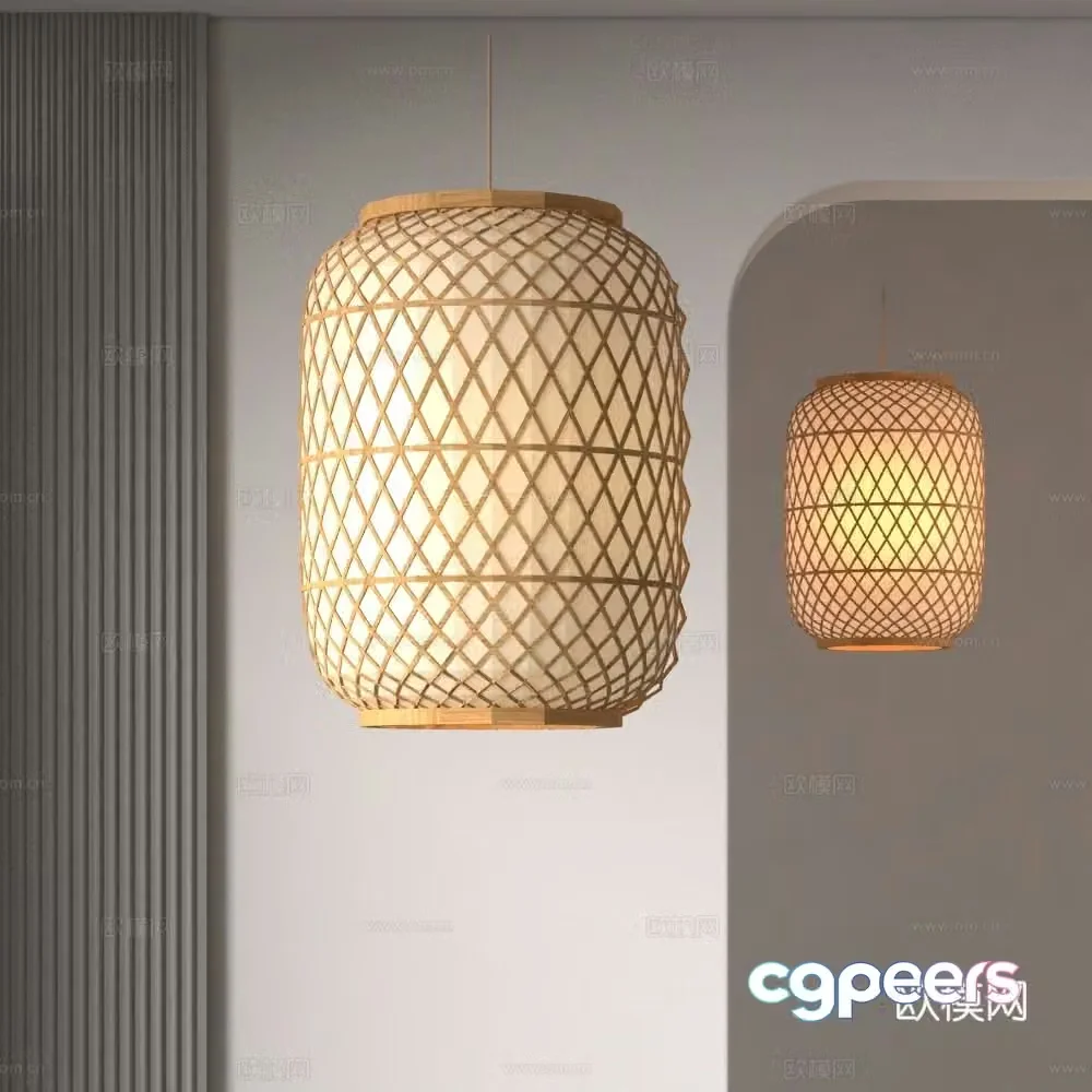 Modern lantern 3d model