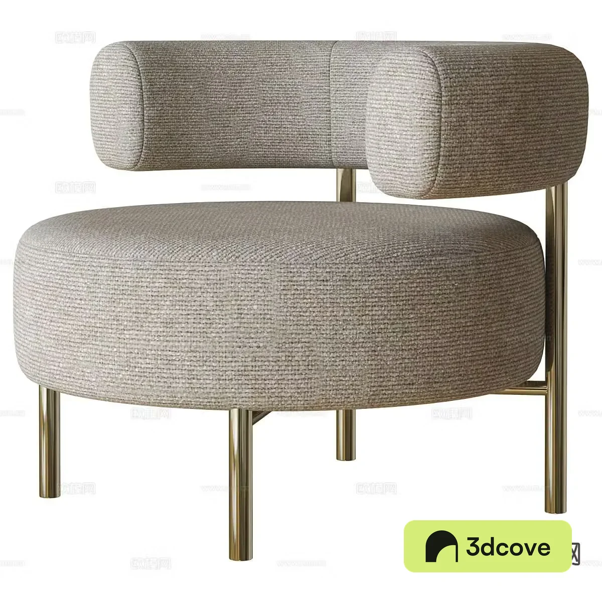 Italian style leisure chair armchair