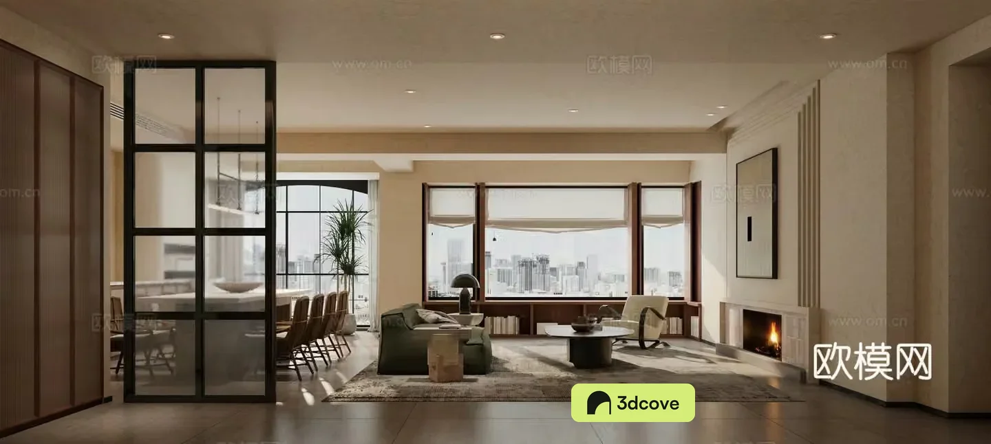 Modern living room sofa coffee table combination dining table