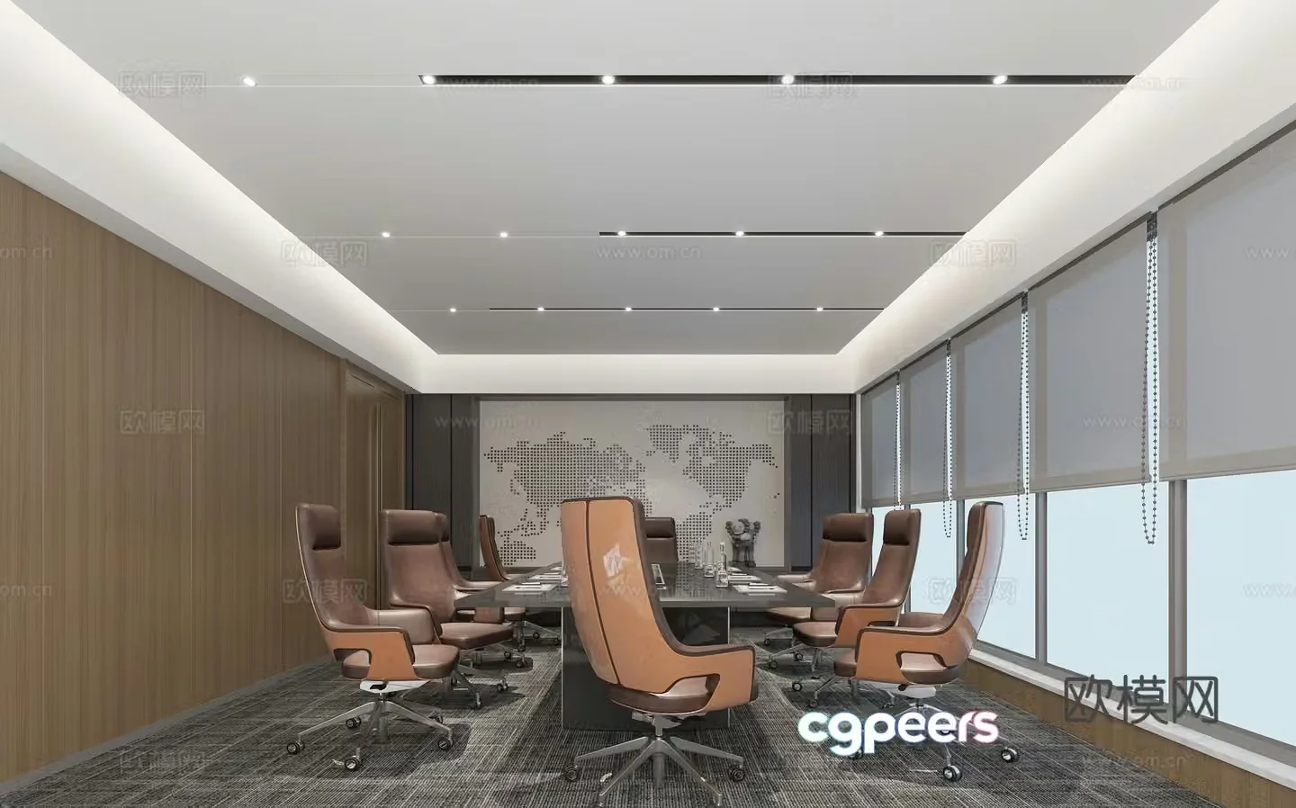 Modern conference room 3d model