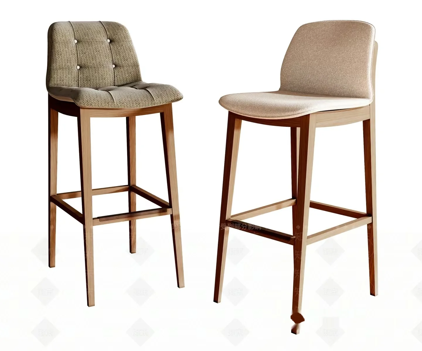 Modern Tall Chairs 3D Model – 1306 – VRAY Render