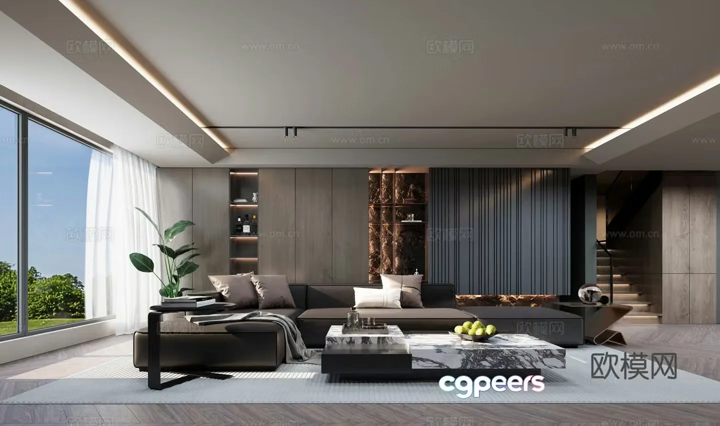 Italian living room 3d model