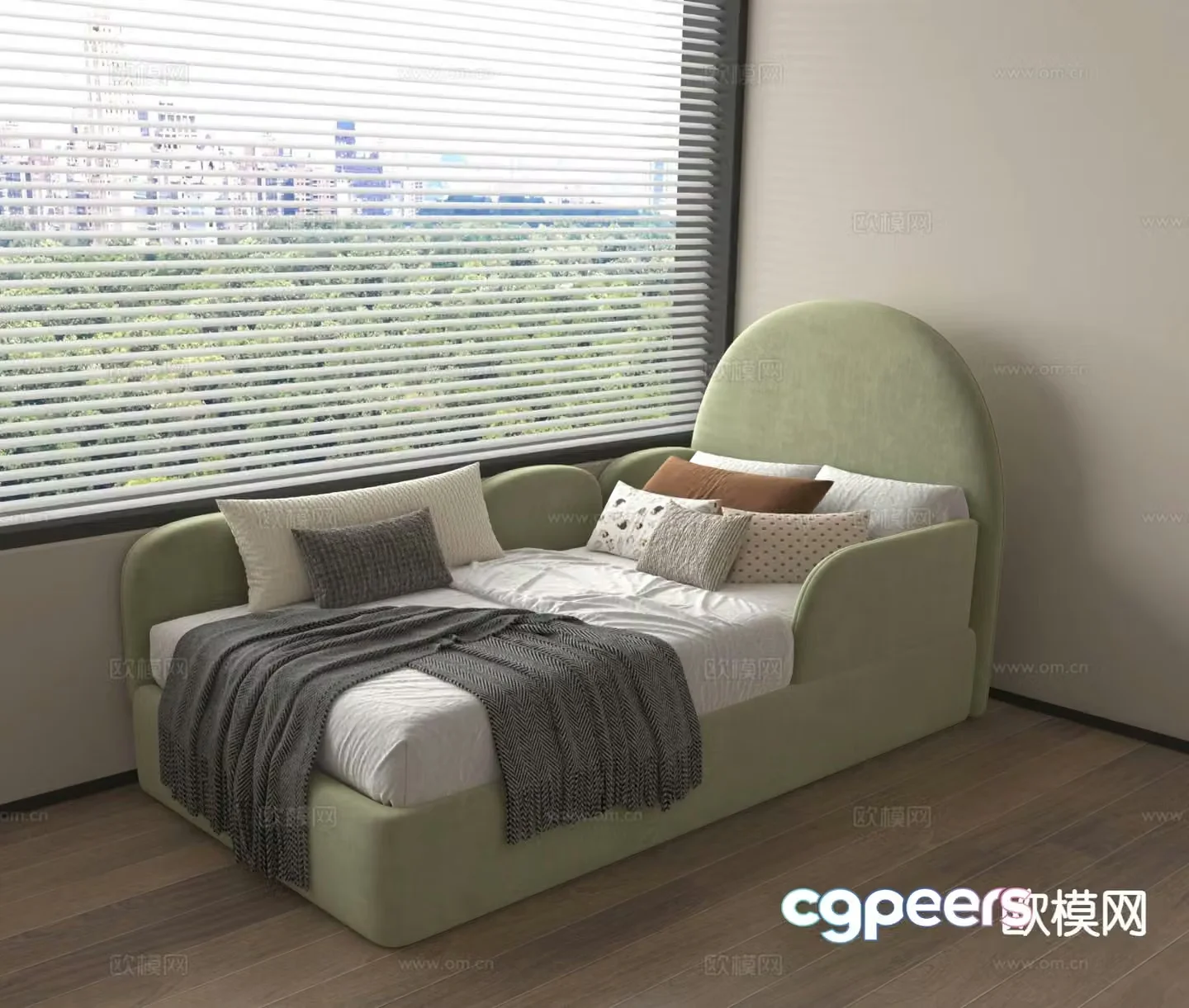 Children’s bed single bed 3d model