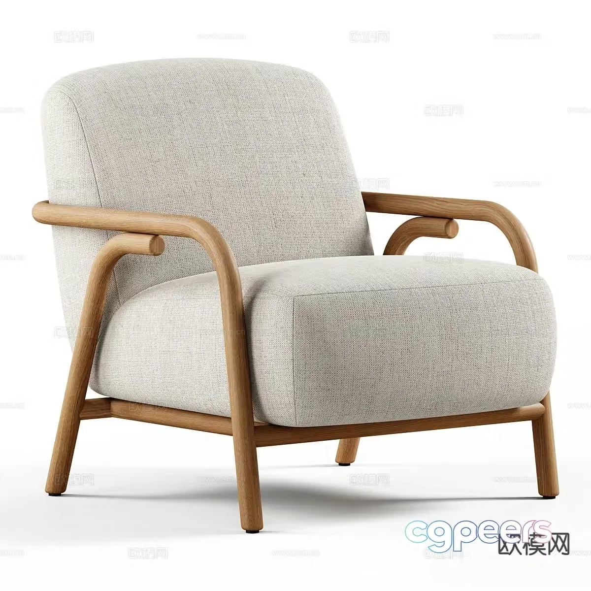 modern leisure chair chair armchair 3d model