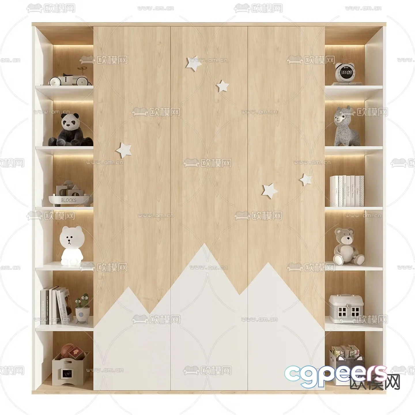 Children’s wardrobe 3d model