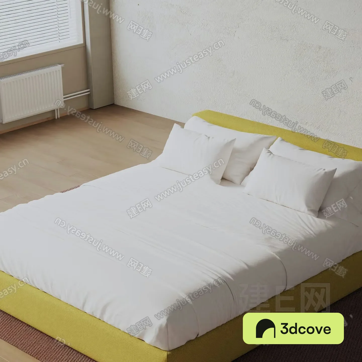 A White Bed