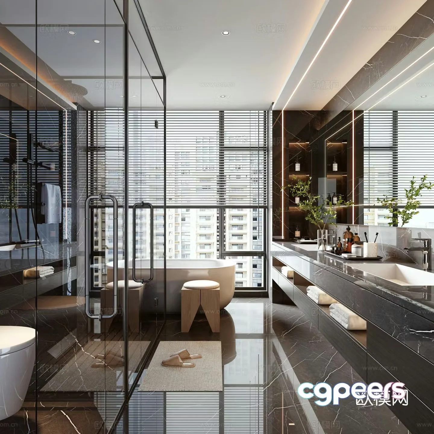 Modern bathroom 3d model