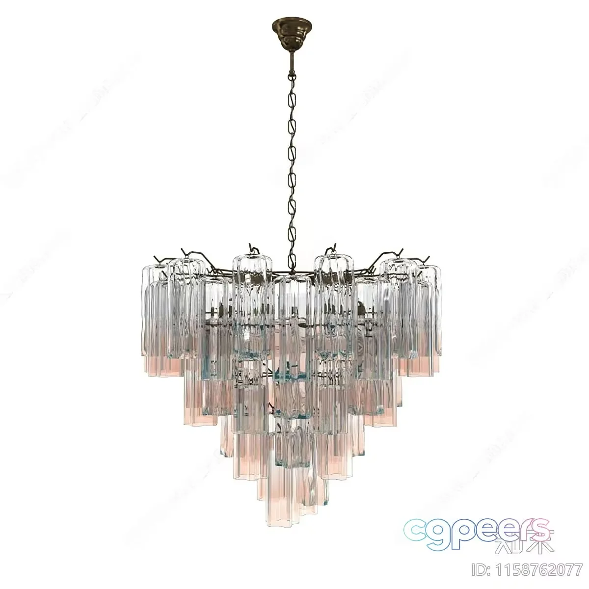 Gold Light Fixture 3D Model – 16010 – VRAY Render