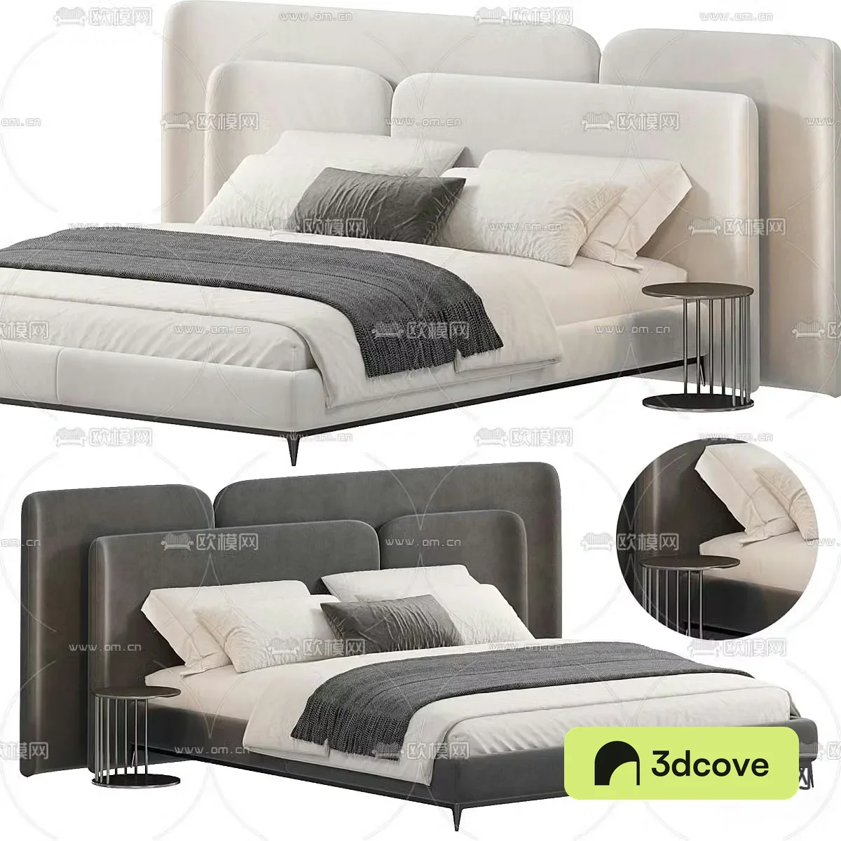 MISSANA modern double bed