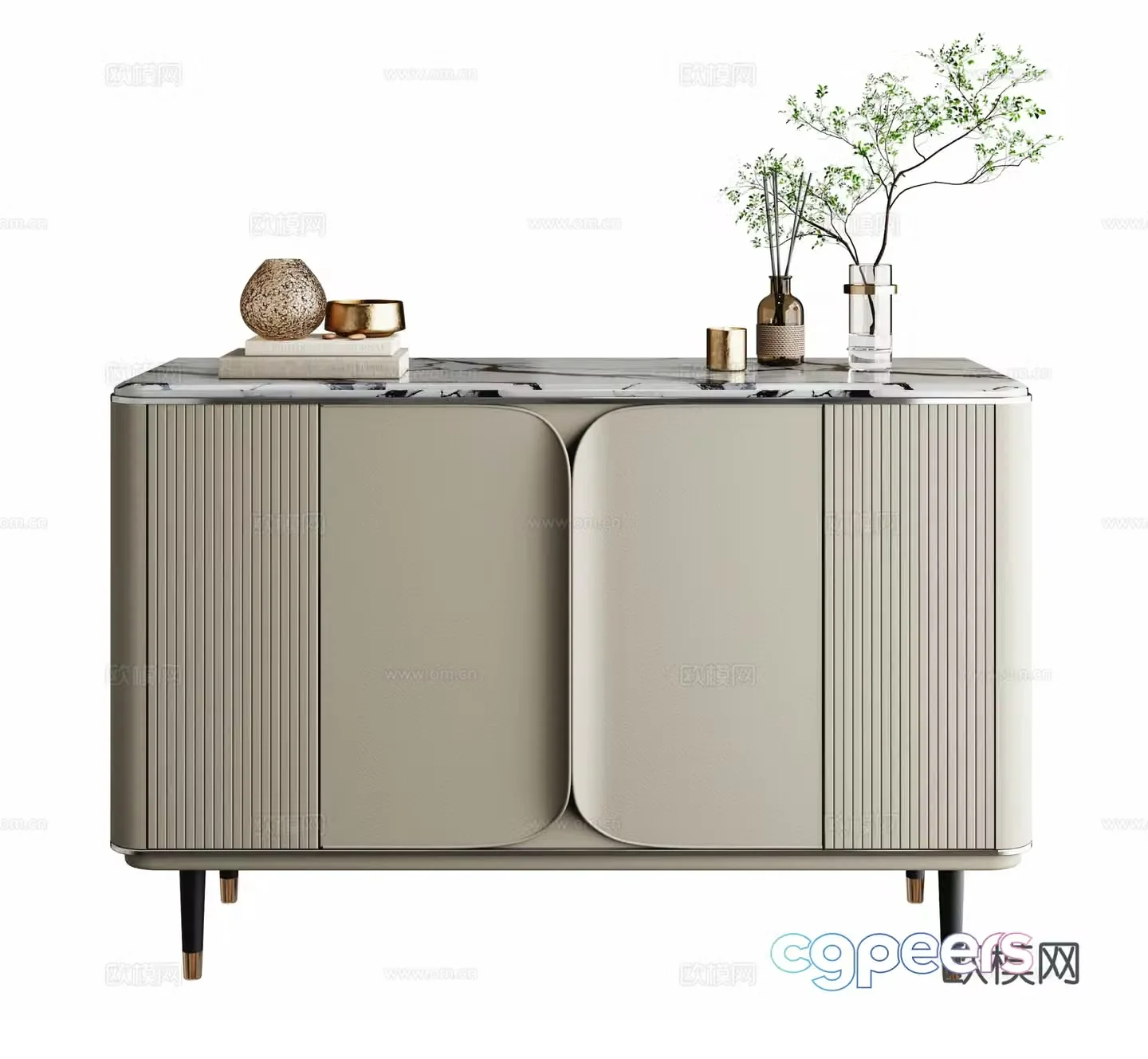 Modern entrance cabinet 3D model