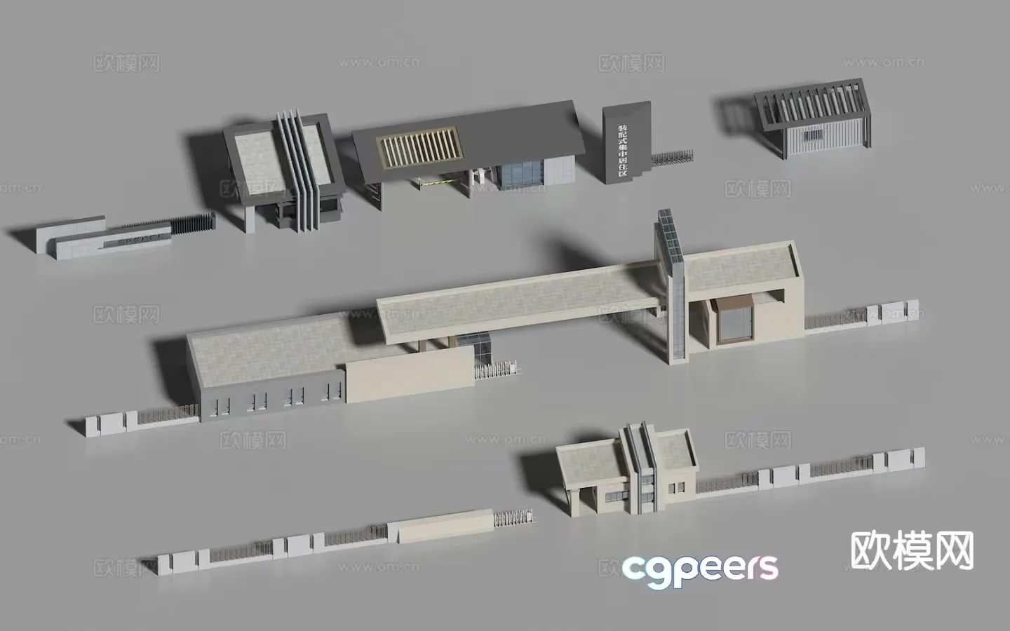 A 3D Rendering Of A Building 3D Model – 380 – VRAY Render