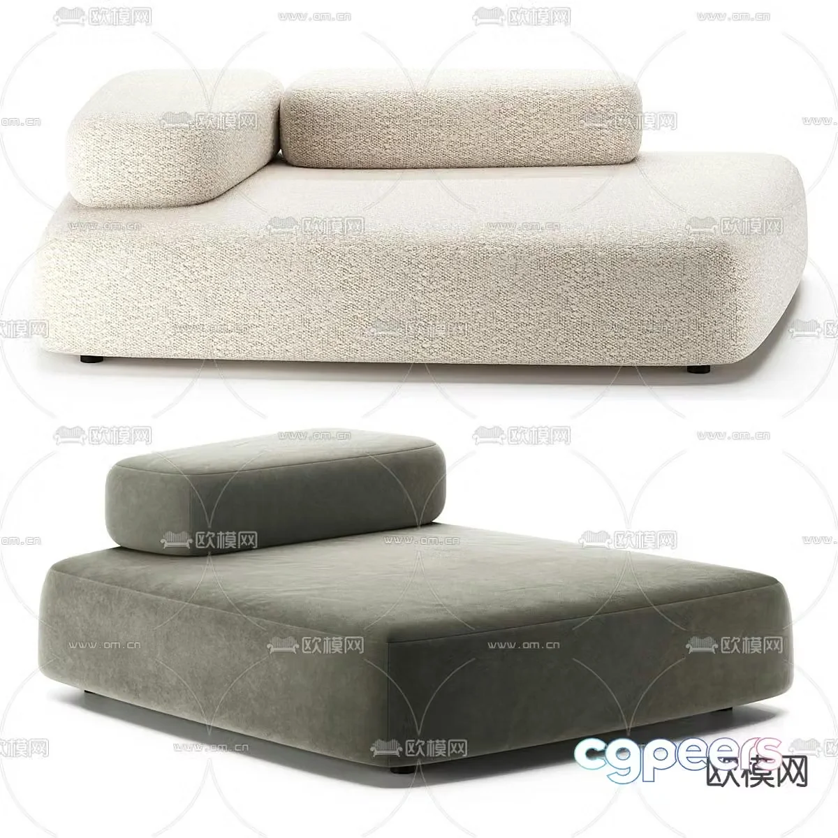 Chaise longue beauty couch 3d model