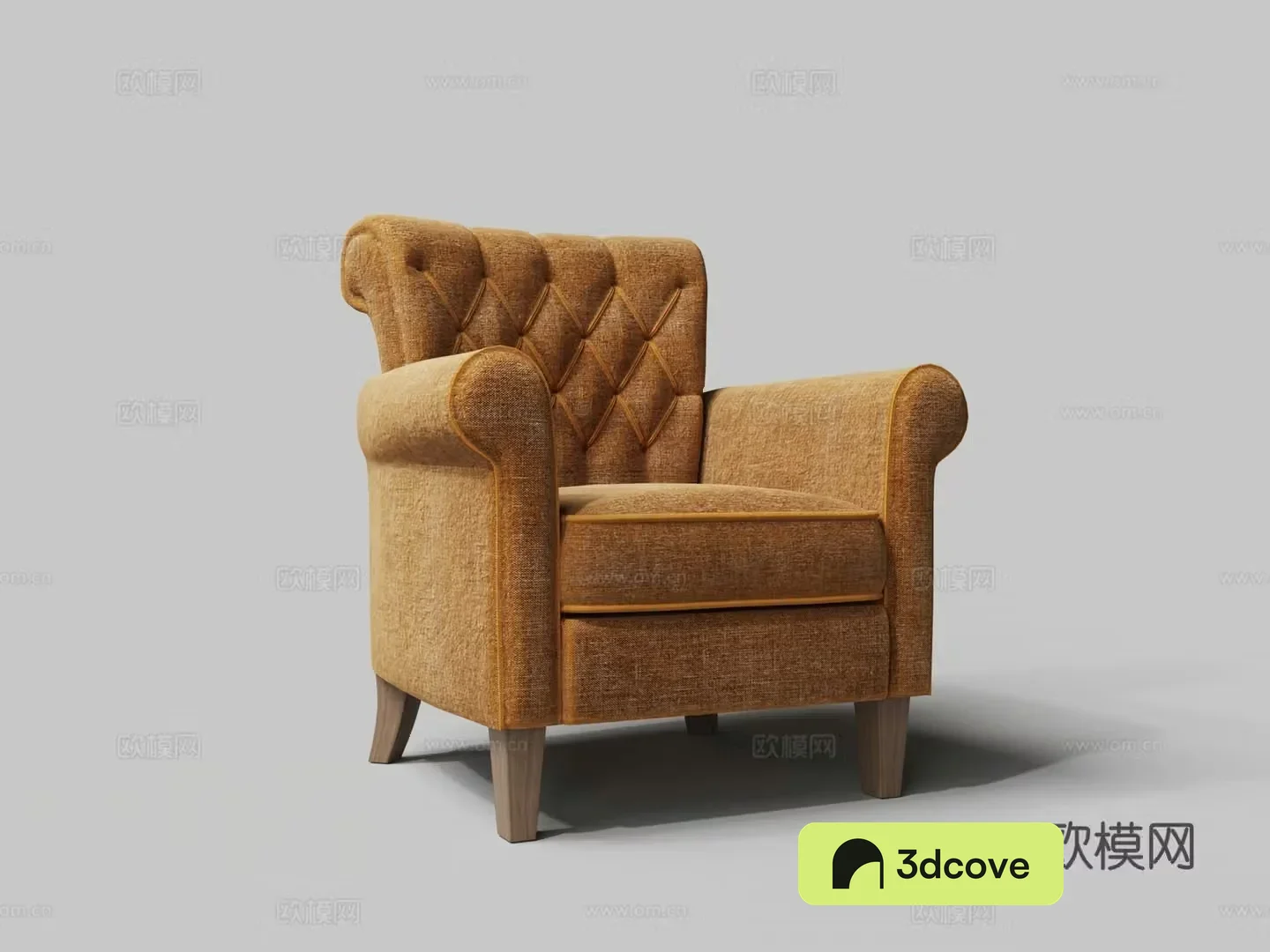European style soft-pack sofa single sofa chair