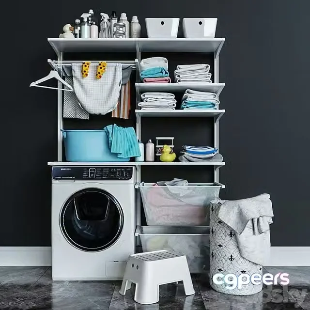 3ds Max Free – IKEA wall-mounted moduleikea BOAXEL