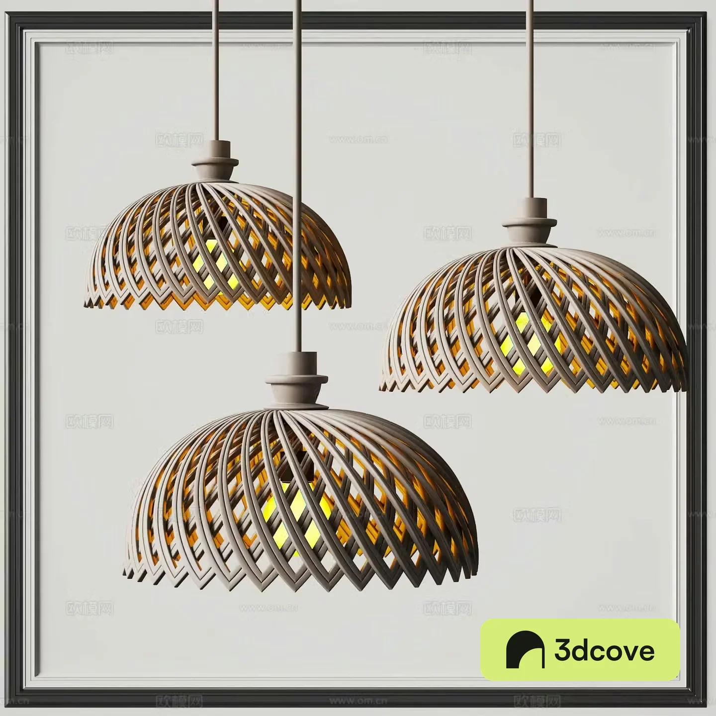 Wabi-sabi style chandelier