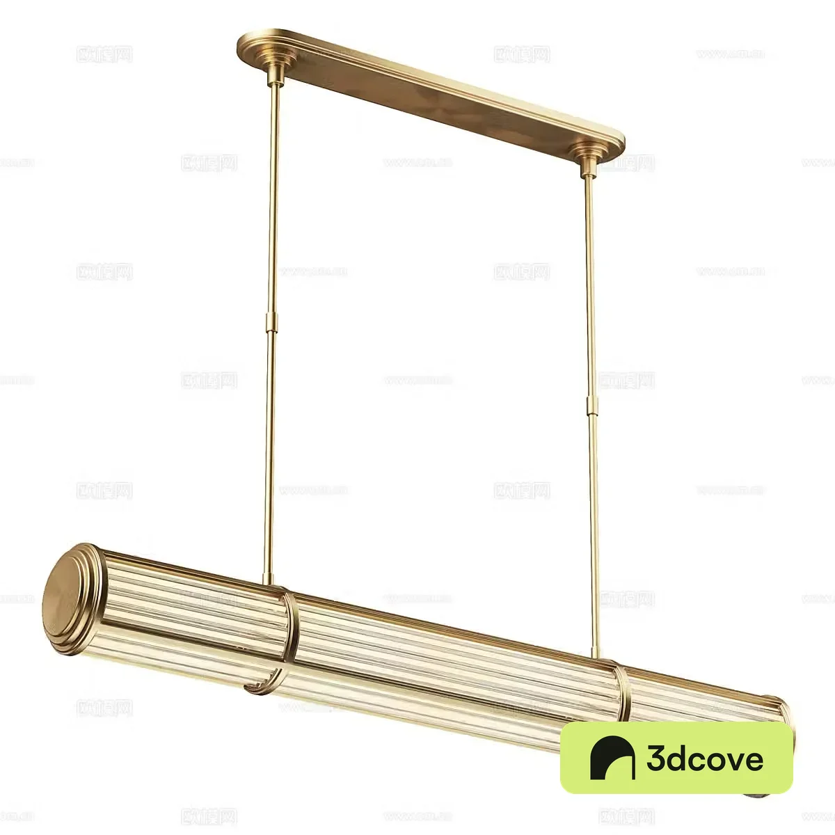 New Chinese Light Luxury Perren Linear Chandelier