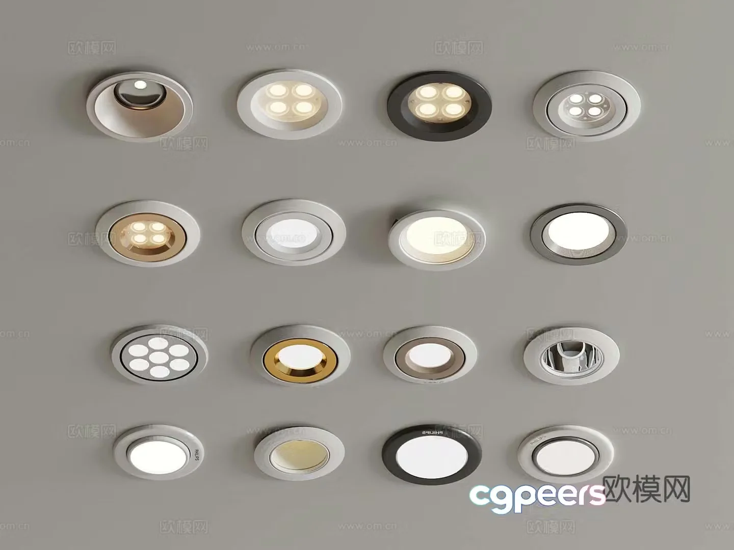 Modern downlight spotlight 3d model