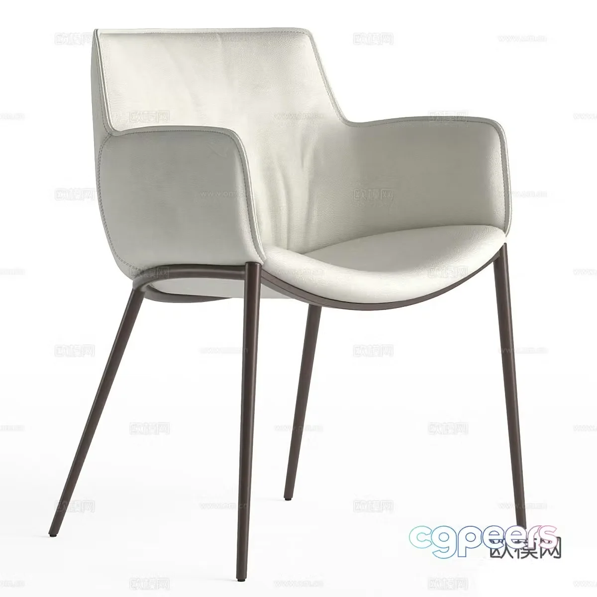 Modern Italian Cattelan Italia Rhonda Chair 3d Model