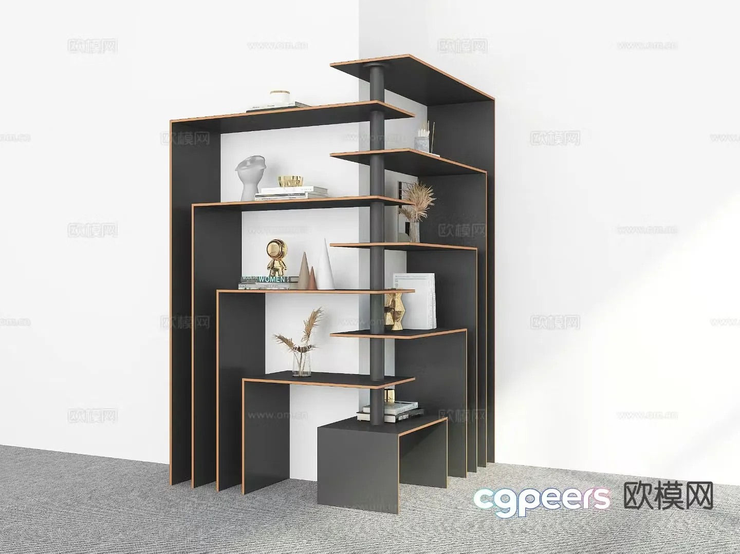 Modern storage rack display rack display rack 3d model