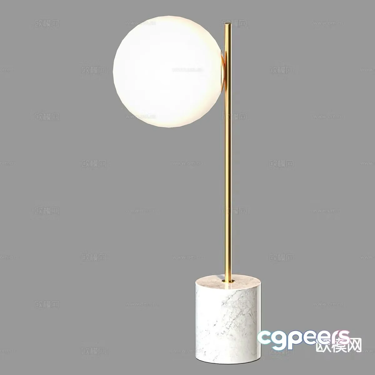 Light luxury table lamp 3D model