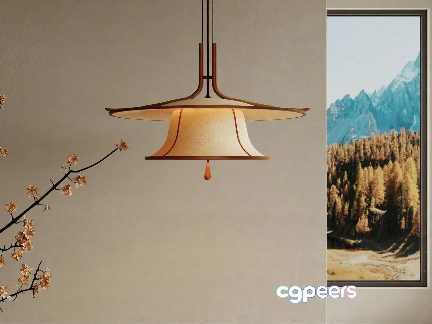 A Light Fixture 3D Model – 2373 – VRAY Render