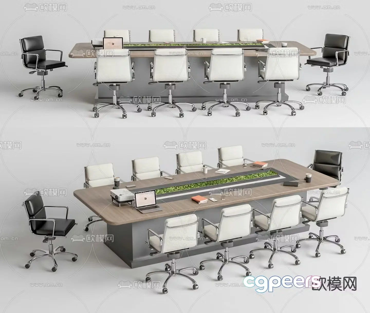Conference tables and chairs conference table 3d model