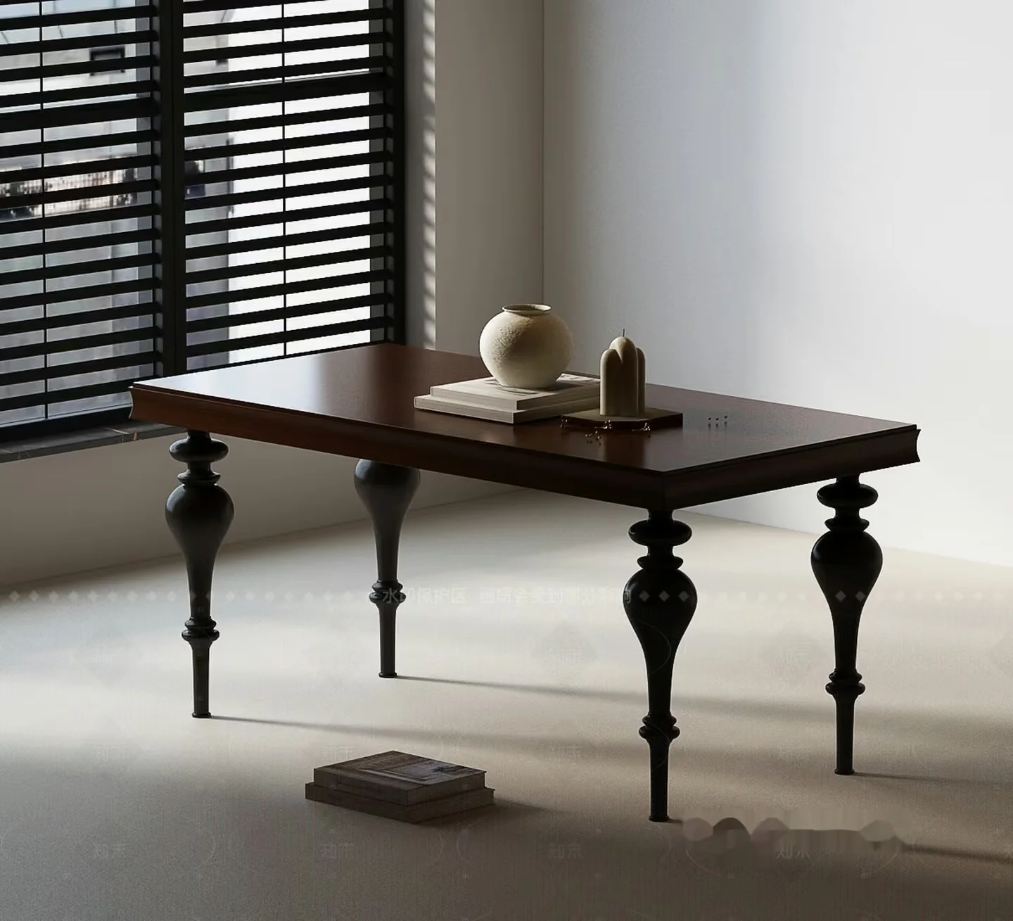 A Wooden Table 3D Model – 11365 – VRAY Render
