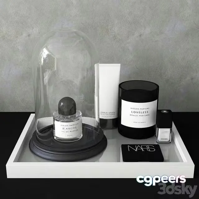 3ds Max Free – Byredo set Decorative set
