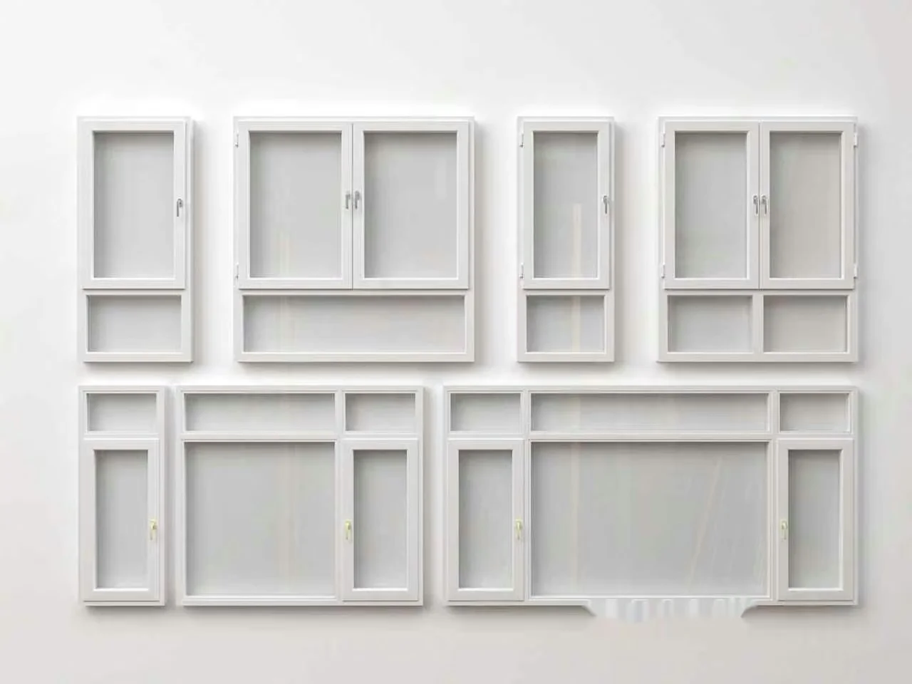 White Window Frames 3D Model – 1226 – VRAY Render