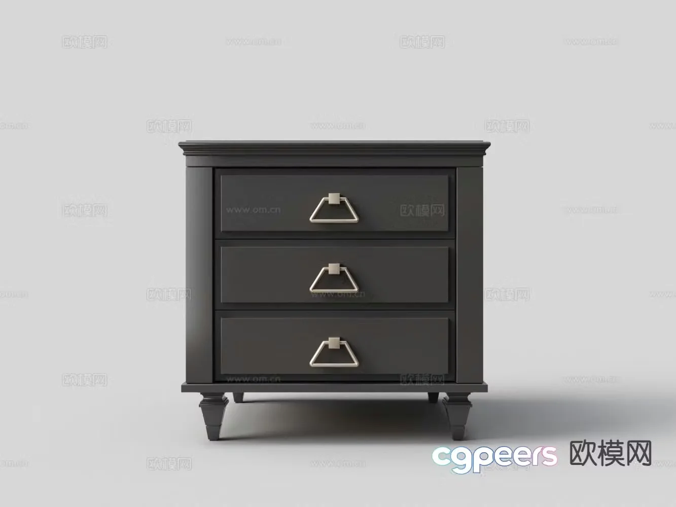 Modern bedside table 3d model