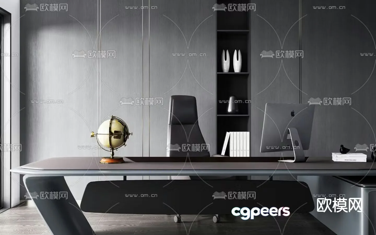Executive desk boss desk executive desk 3d model