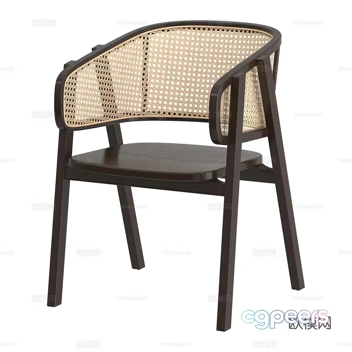 New Chinese style Wasabi Chair 3D Model