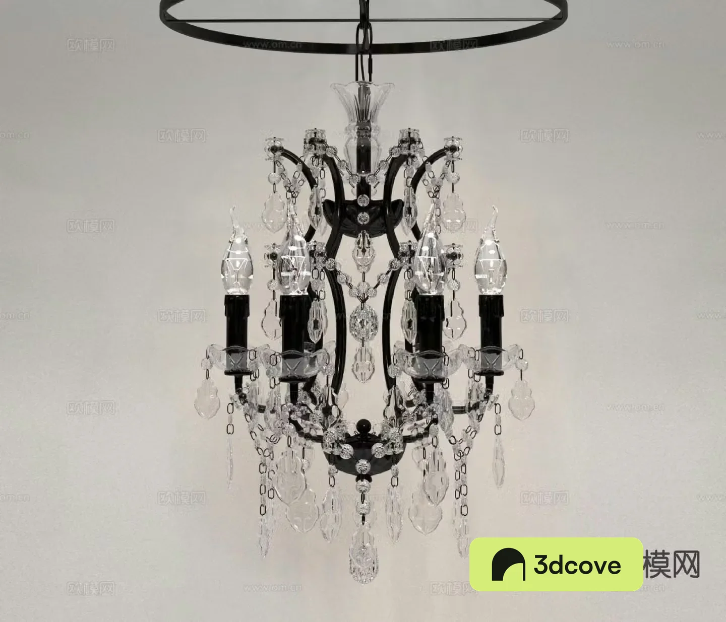 European crystal chandelier